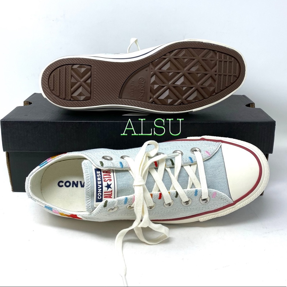 Converse Ctas Canvas Low Top Blue Tint Multi Women - Picture 3 of 11